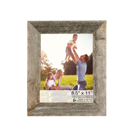 Palacedesigns 8.5 x 11 in. Natural Weathered Gray Picture Frame PA3679333